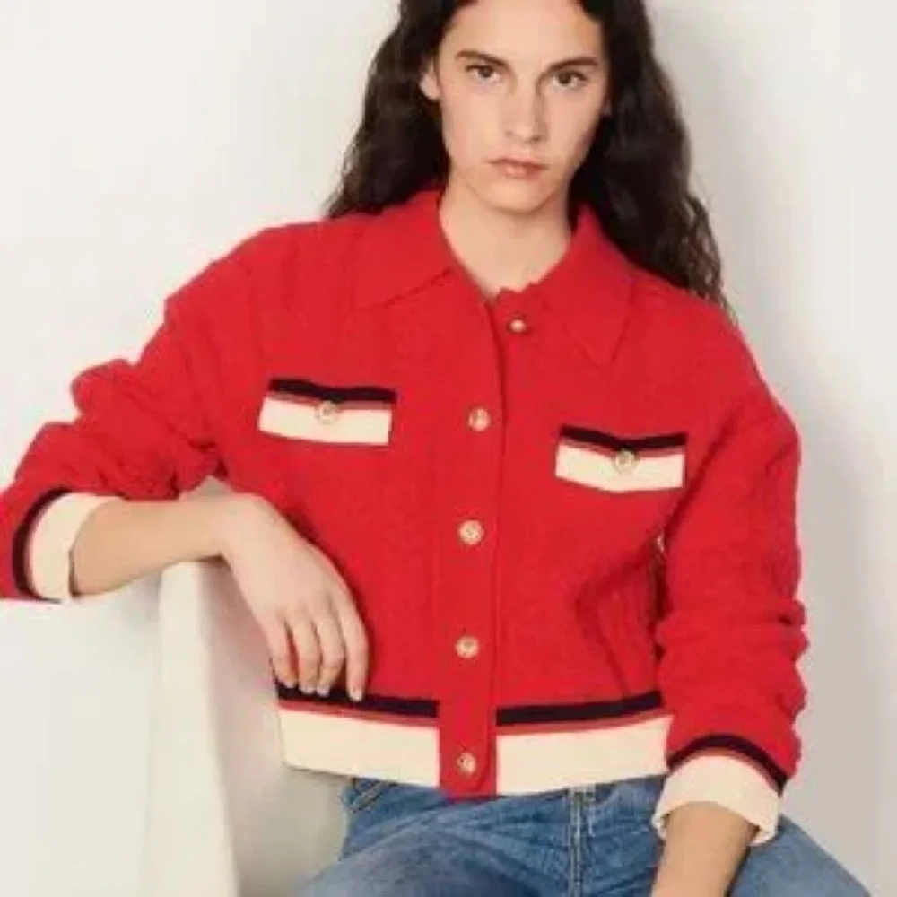 Sandro Idriss Cable-Knit Wool cardigan size 4 - Picture 2 of 11